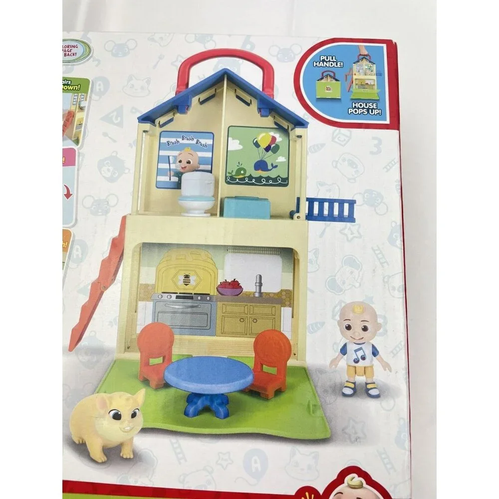 Cocomelon Pop n’ Play House Playset 7pc